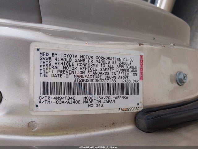 Toyota Camry Le