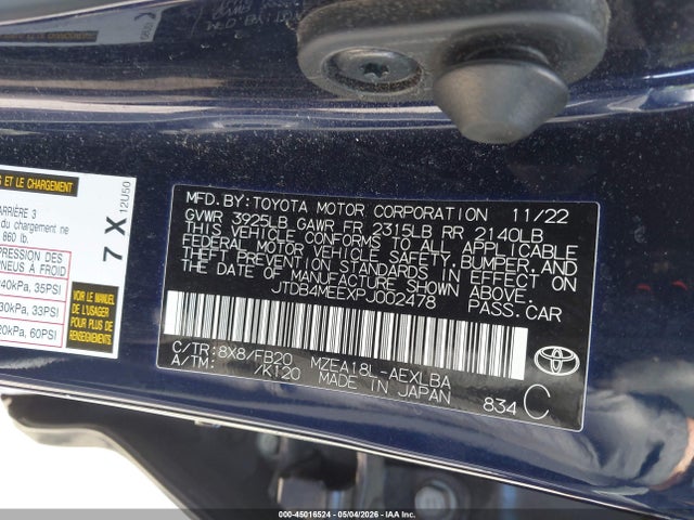 Toyota Corolla Le