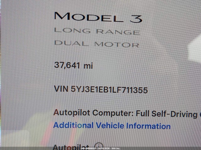 Tesla Model 3 Long Range Dual Motor All-wheel Drive