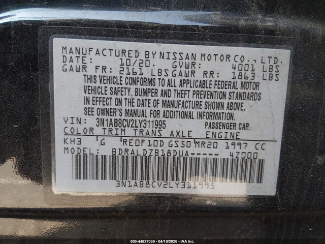 Nissan Sentra Sv Xtronic Cvt