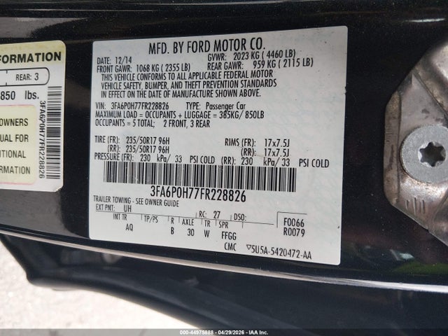 Ford Fusion Se