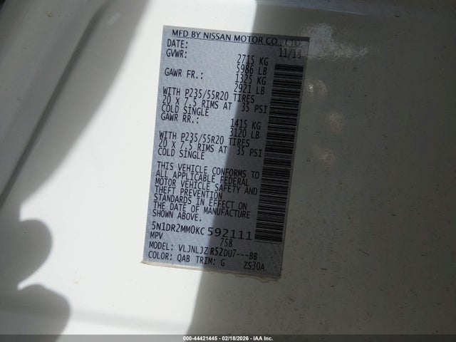 Nissan Pathfinder Platinum