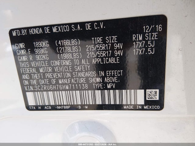 Honda HR-V Ex-l