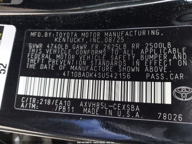 Toyota Camry Se