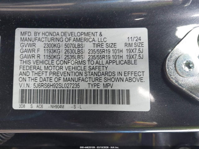 Honda CR-V Hybrid Sport Touring