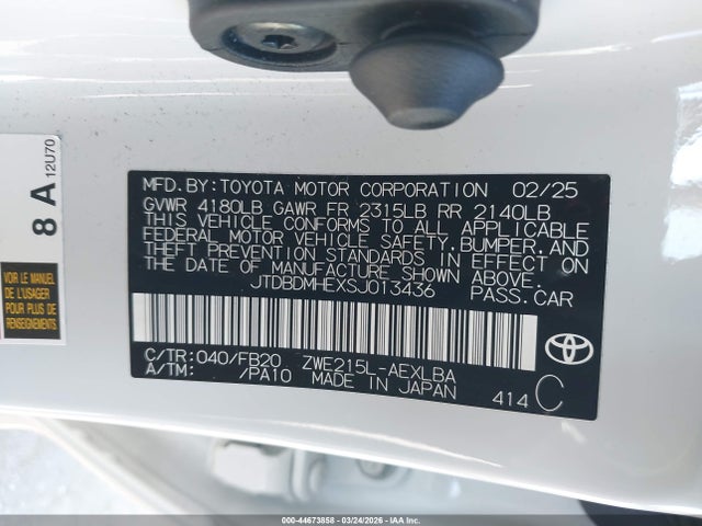 Toyota Corolla Hybrid Le