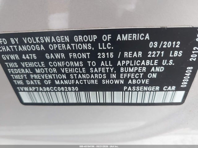 Volkswagen Passat 2.5l S