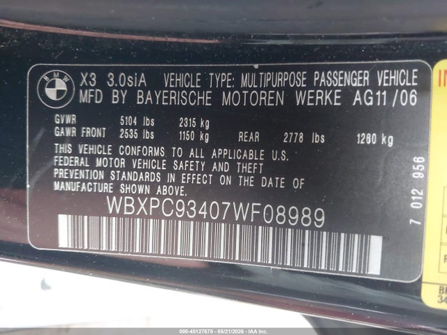 BMW X Series 3.0si