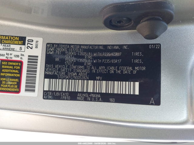 Toyota Sienna Xle