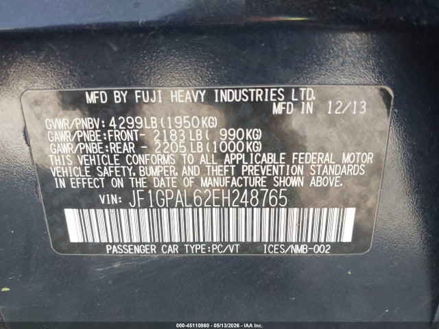 Subaru Impreza 2.0i Sport Premium