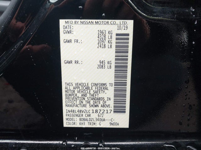 Nissan Altima S Fwd
