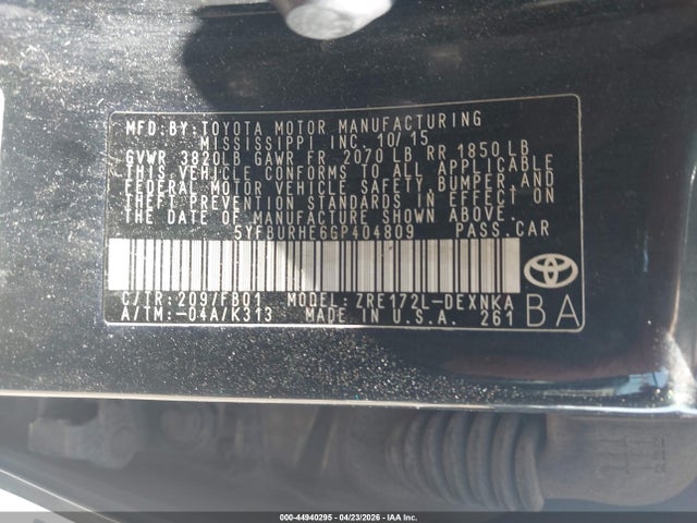 Toyota Corolla Le