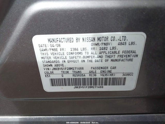 INFINITI G35x