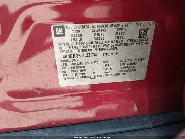 Chevrolet Trax Lt