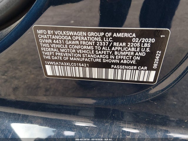 Volkswagen Passat 2.0t Se