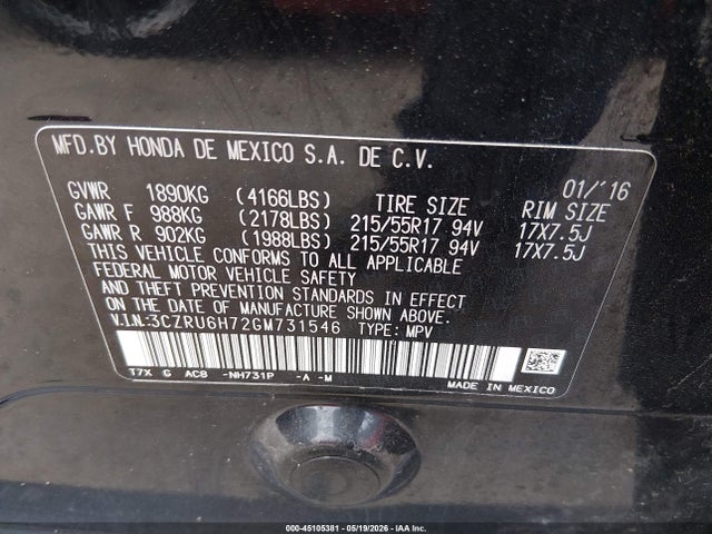 Honda HR-V Ex-l