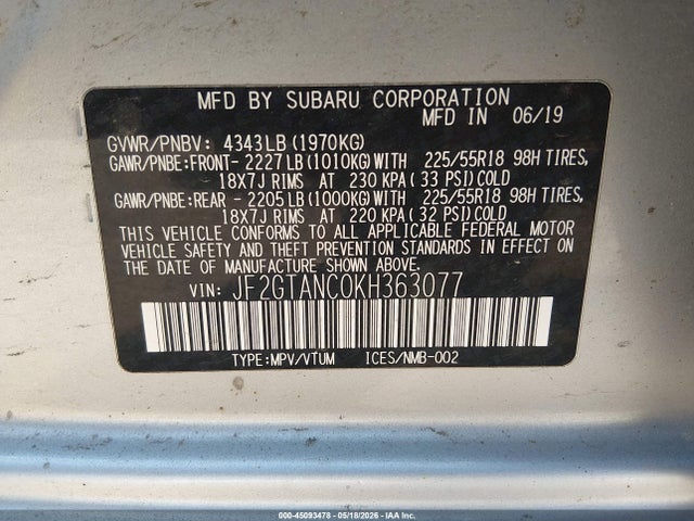 Subaru Crosstrek 2.0i Limited