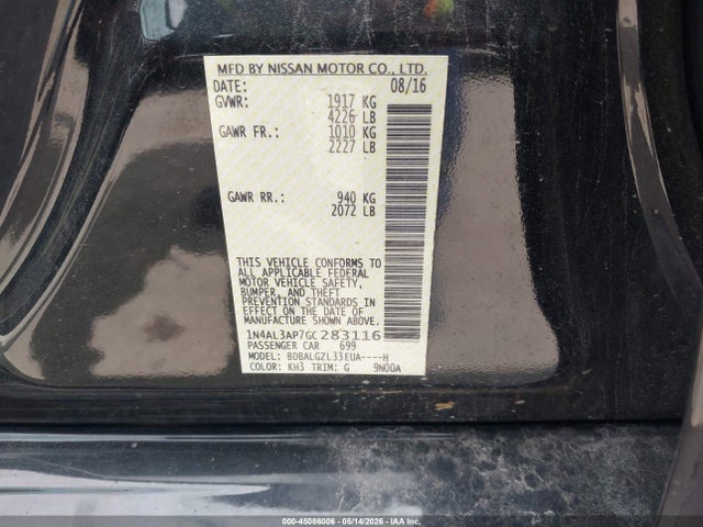 Nissan Altima 2.5 S