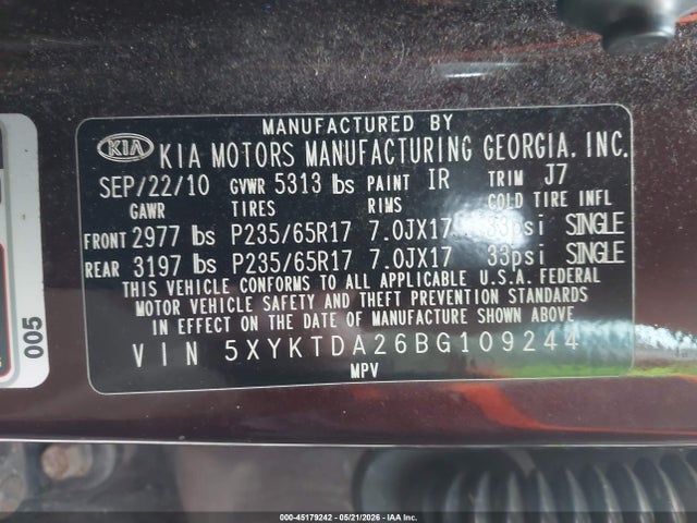 Kia Sorento Lx V6
