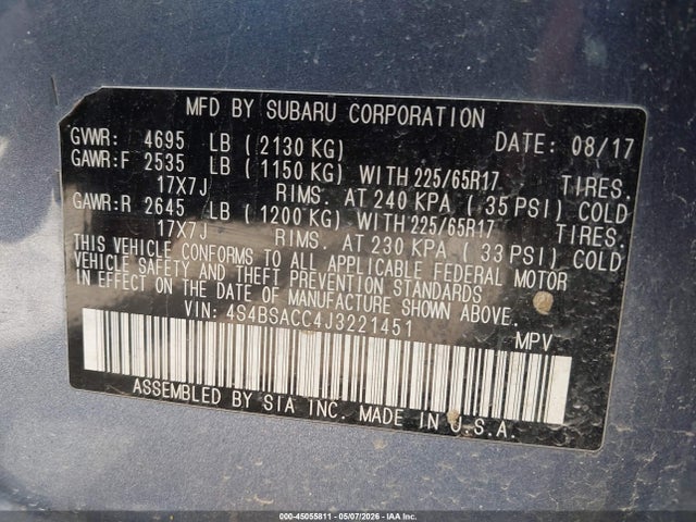 Subaru Outback 2.5i Premium
