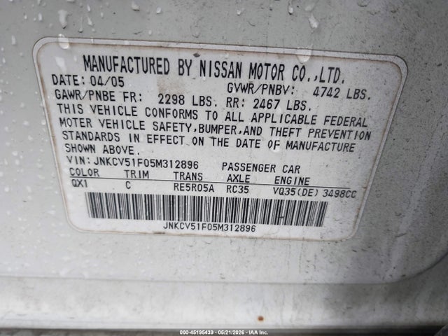 INFINITI G35x
