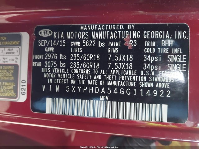 Kia Sorento 3.3l Ex