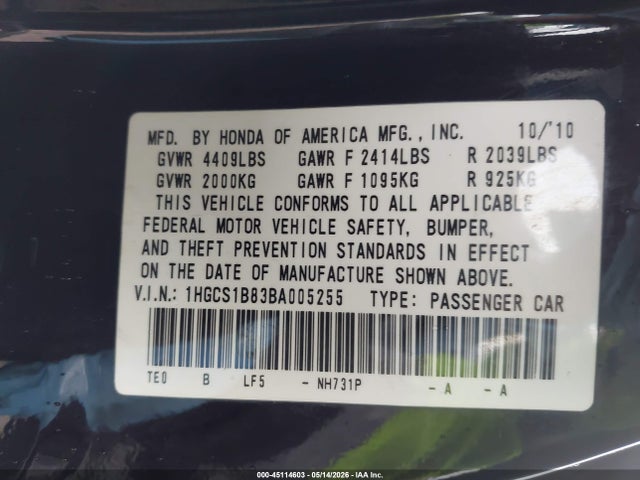 Honda Accord 2.4 Ex-l