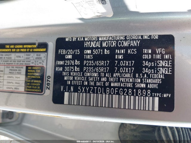 Hyundai SANTA FE 2.4l