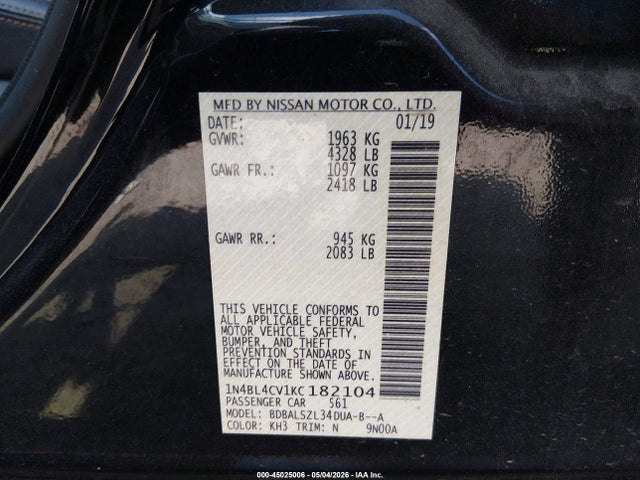 Nissan Altima 2.5 Sr