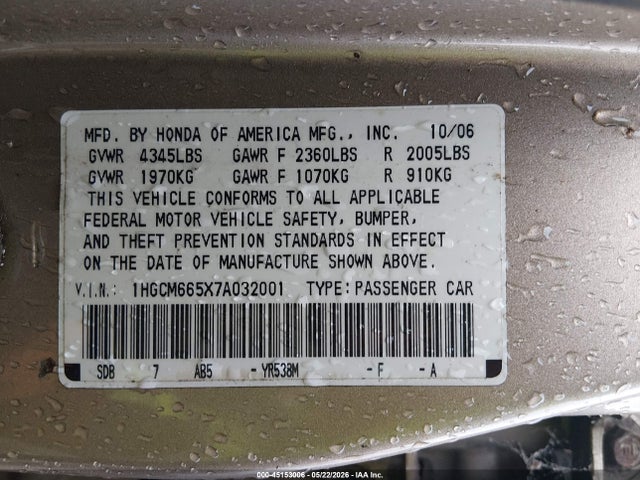 Honda Accord 3.0 Ex