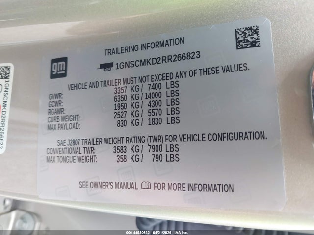 Chevrolet Tahoe 2wd Ls