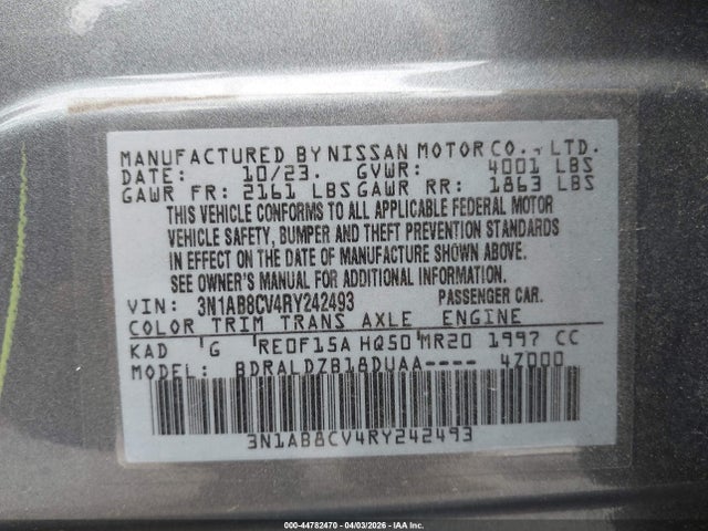 Nissan Sentra Sv Xtronic Cvt