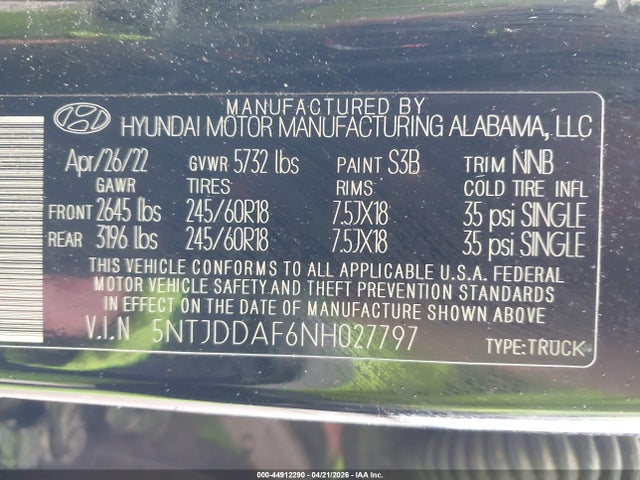 Hyundai SANTA CRUZ Sel Premium