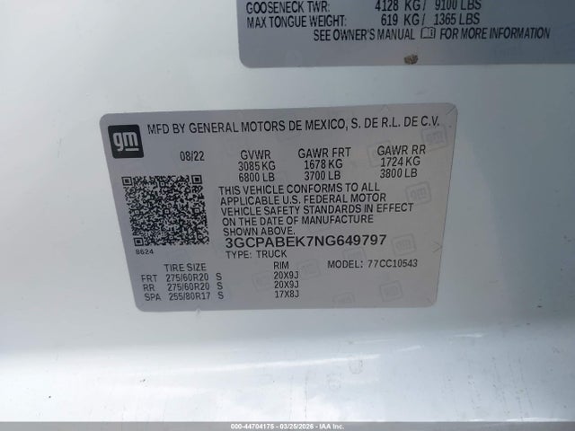 Chevrolet Silverado 1500 2wd  Short Bed Custom