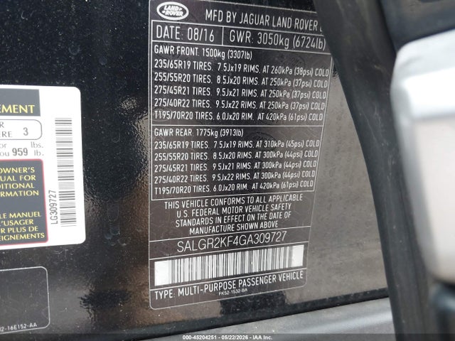 Land Rover Range Rover 3.0l V6 Turbocharged Diesel Td6