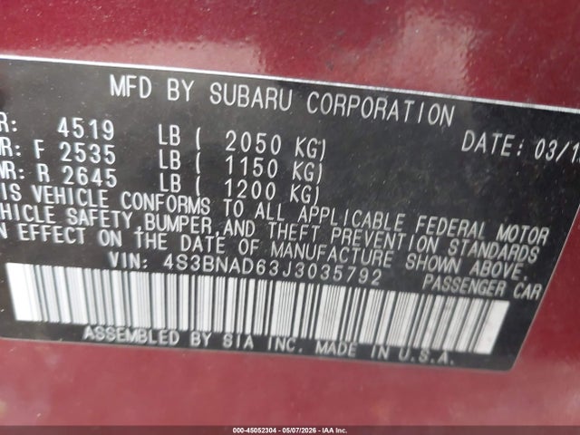 Subaru Legacy 2.5i Premium