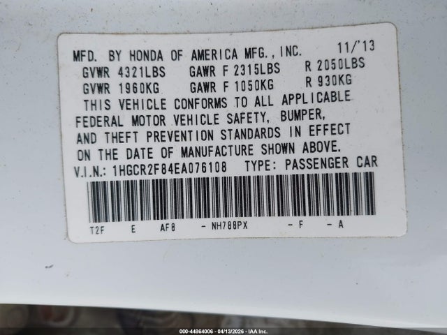 Honda Accord Ex-l