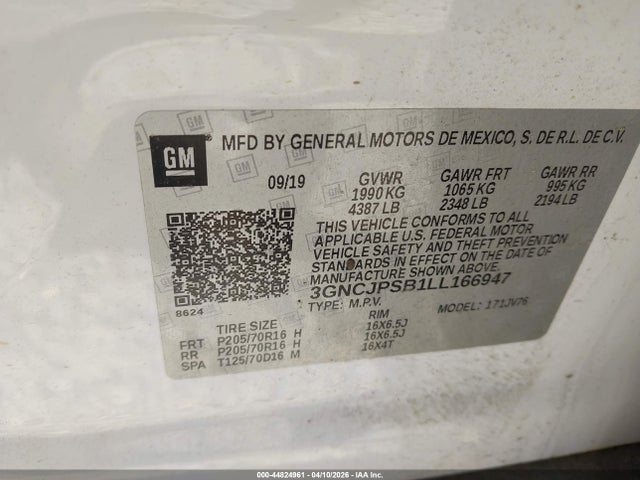 Chevrolet Trax Awd Lt