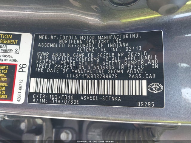 Toyota Camry Le