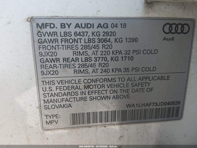 Audi Q7 2.0t Premium
