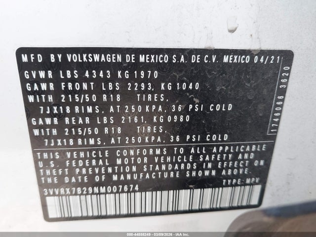 Volkswagen Taos 1.5t Se