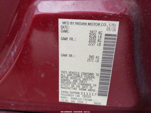 Nissan Altima 2.5 S