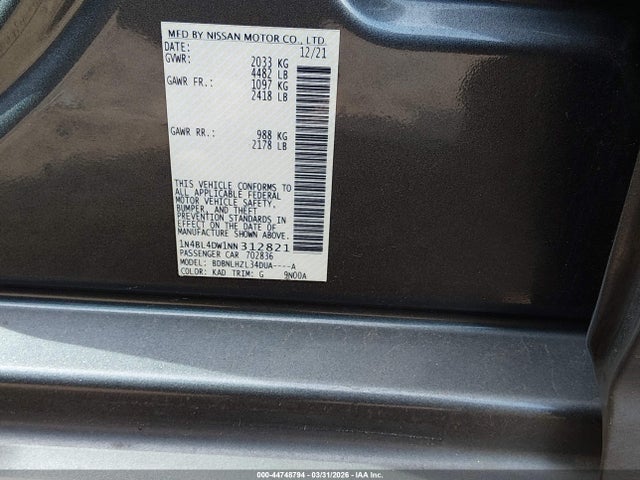 Nissan Altima Sv Intelligent Awd