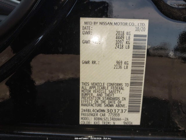 Nissan Altima Sr Intelligent Awd