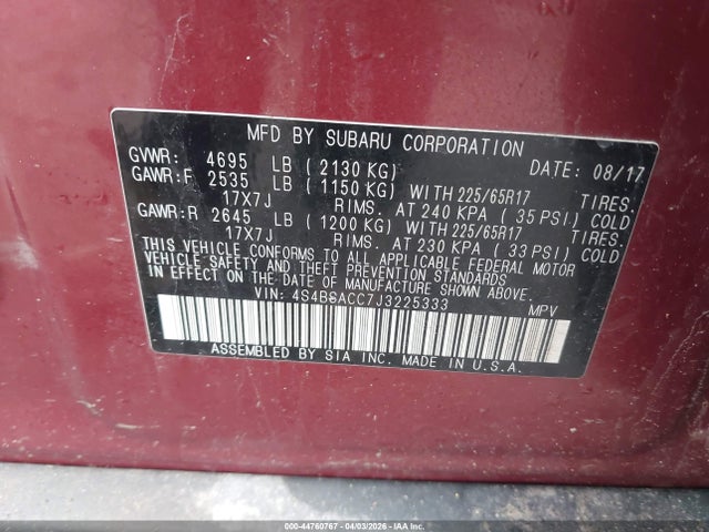 Subaru Outback 2.5i Premium