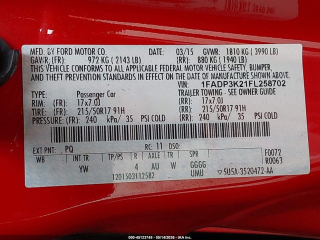 Ford Focus Se