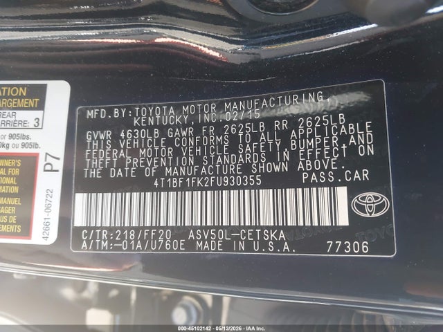 Toyota Camry Se
