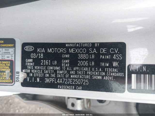 Kia Forte Lx
