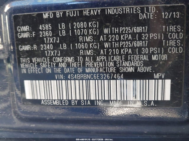 Subaru Outback 2.5i Limited