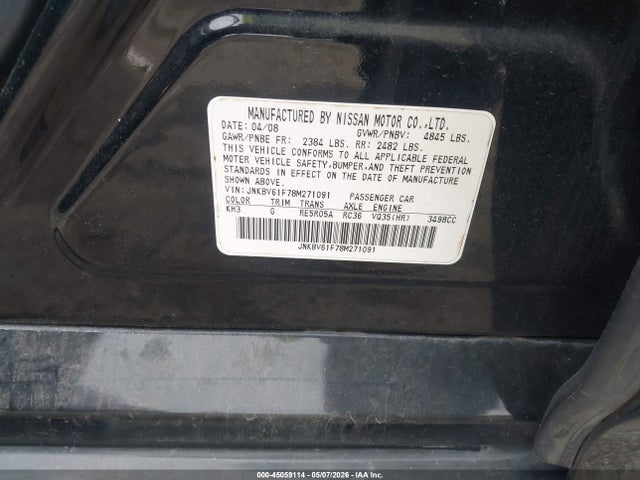 INFINITI G35x
